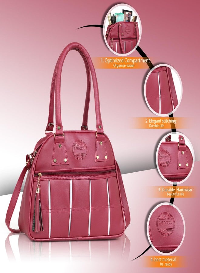 DGARYS Handbags For Women Stylish Sling Bag | Crossbody Bag For Women | Zip Closure & Adjustable Strap | Storage Space For Essentials (Maroon) - Image 2